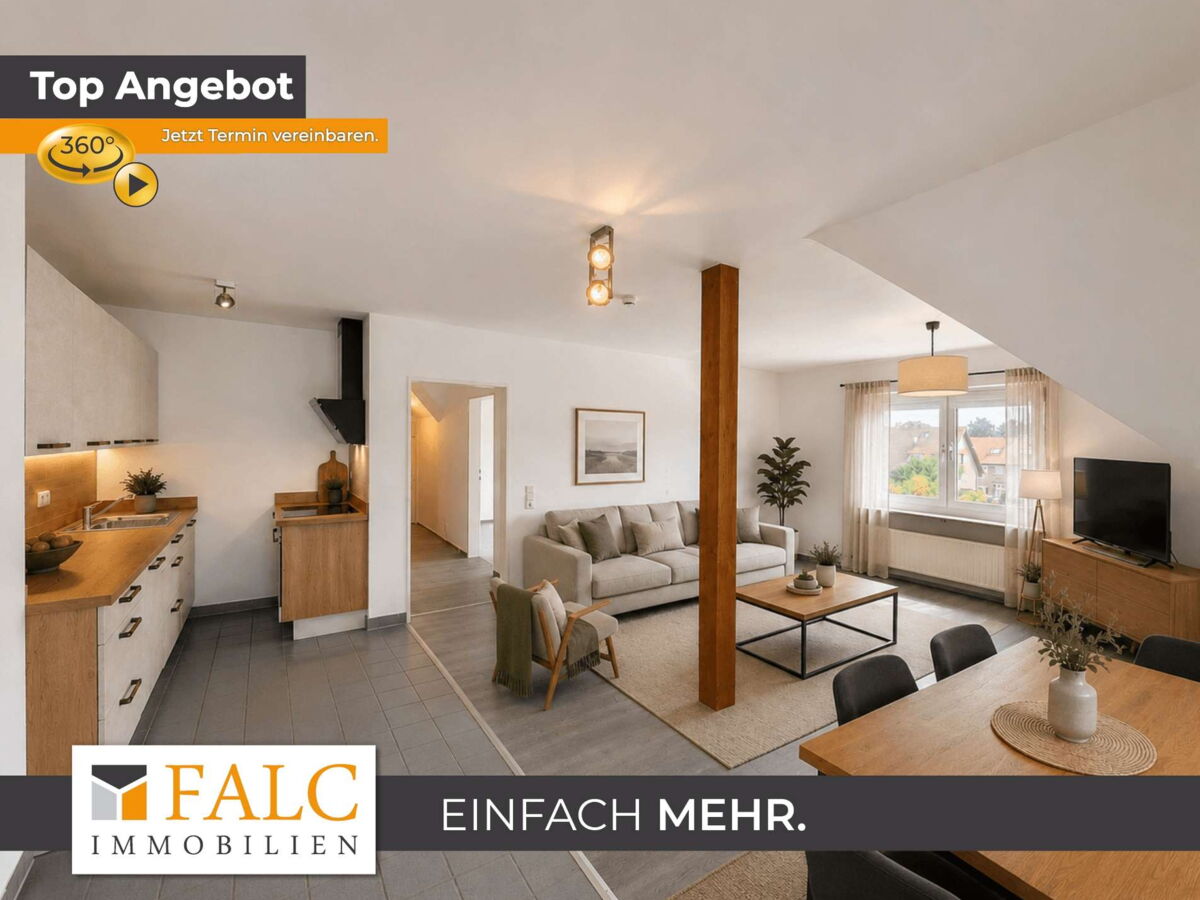 Wohnbereich KI Home Staging