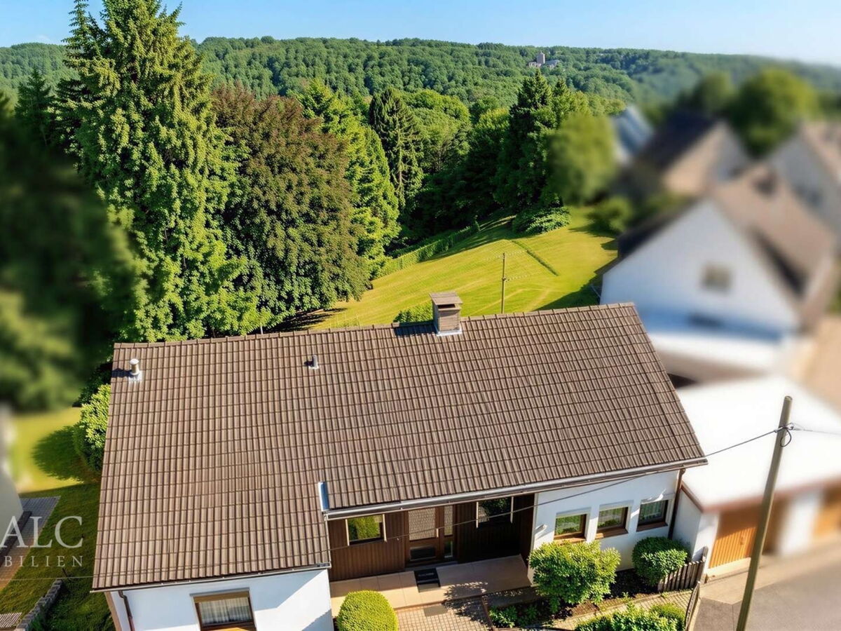 Außenansicht mit Blick auf Schloss Burg