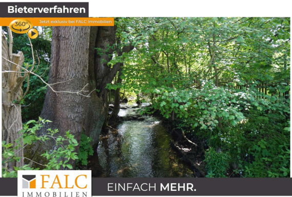 Bachlauf durch das Grundstück