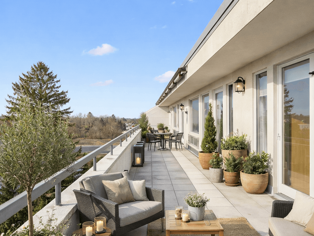 Einrichtungsbeispiel Balkon