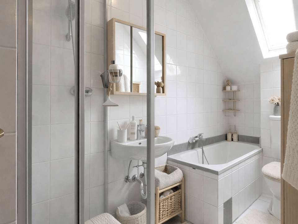 Modernes Badezimmer im minimalistischen Stil