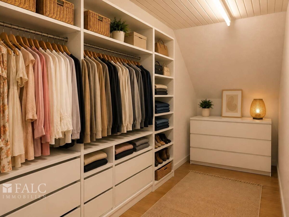 begehbarer Kleiderschrank Obergeschoss