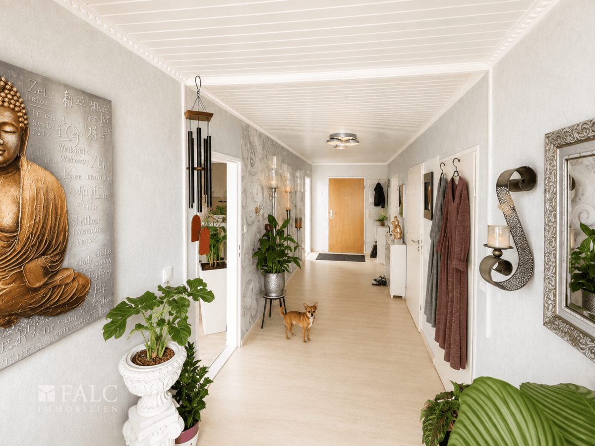 Liebevoll gestalteter Flur (Wohnung 120m2)