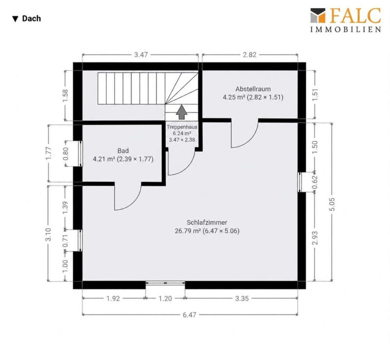 Grundriss Dachgeschoss Exposé