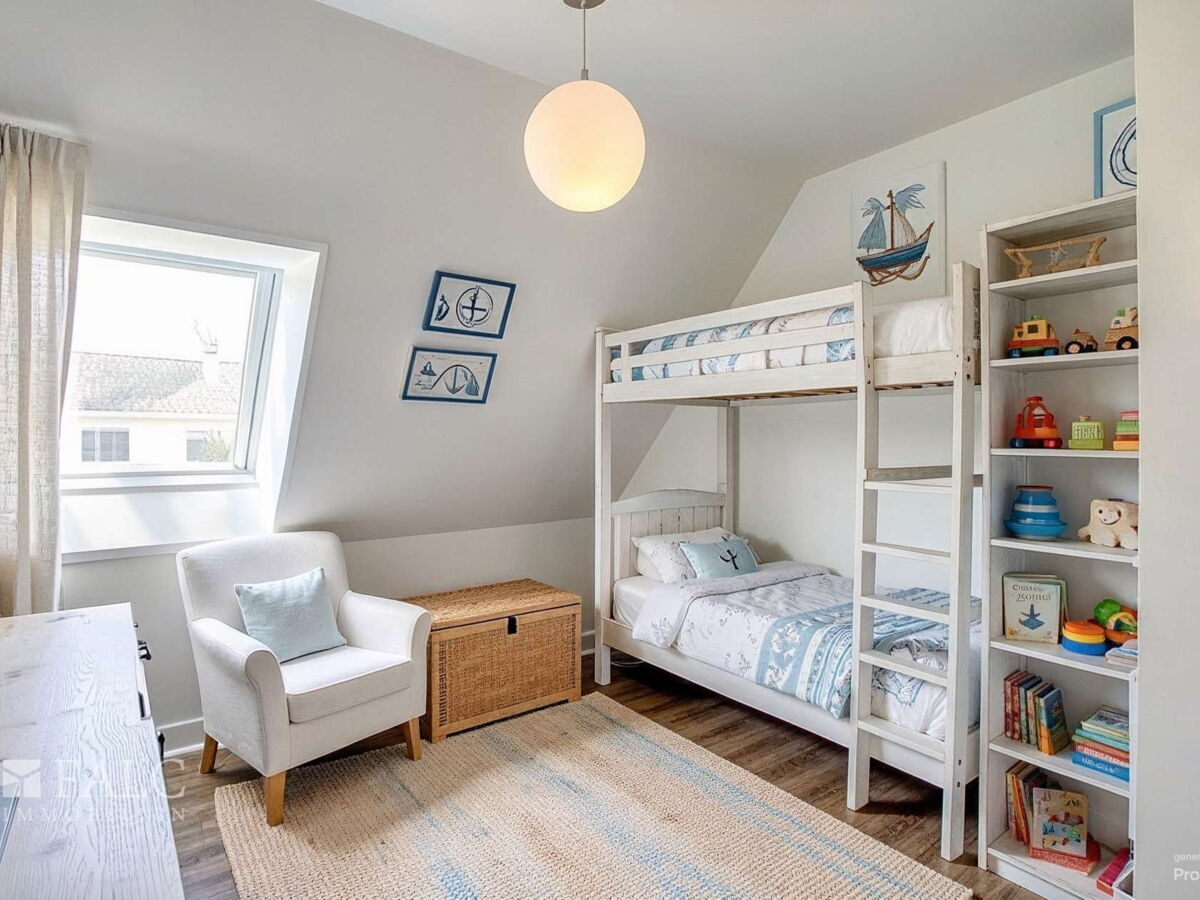 Arbeitszimmer OG - Umgestaltung Kinderzimmer (KI generiert)