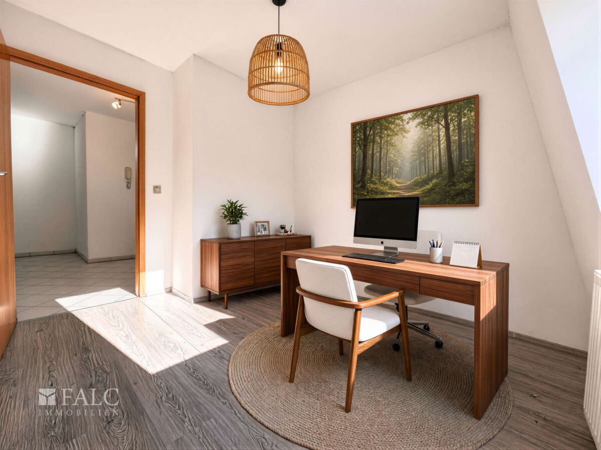 Arbeitszimmer visualisiert