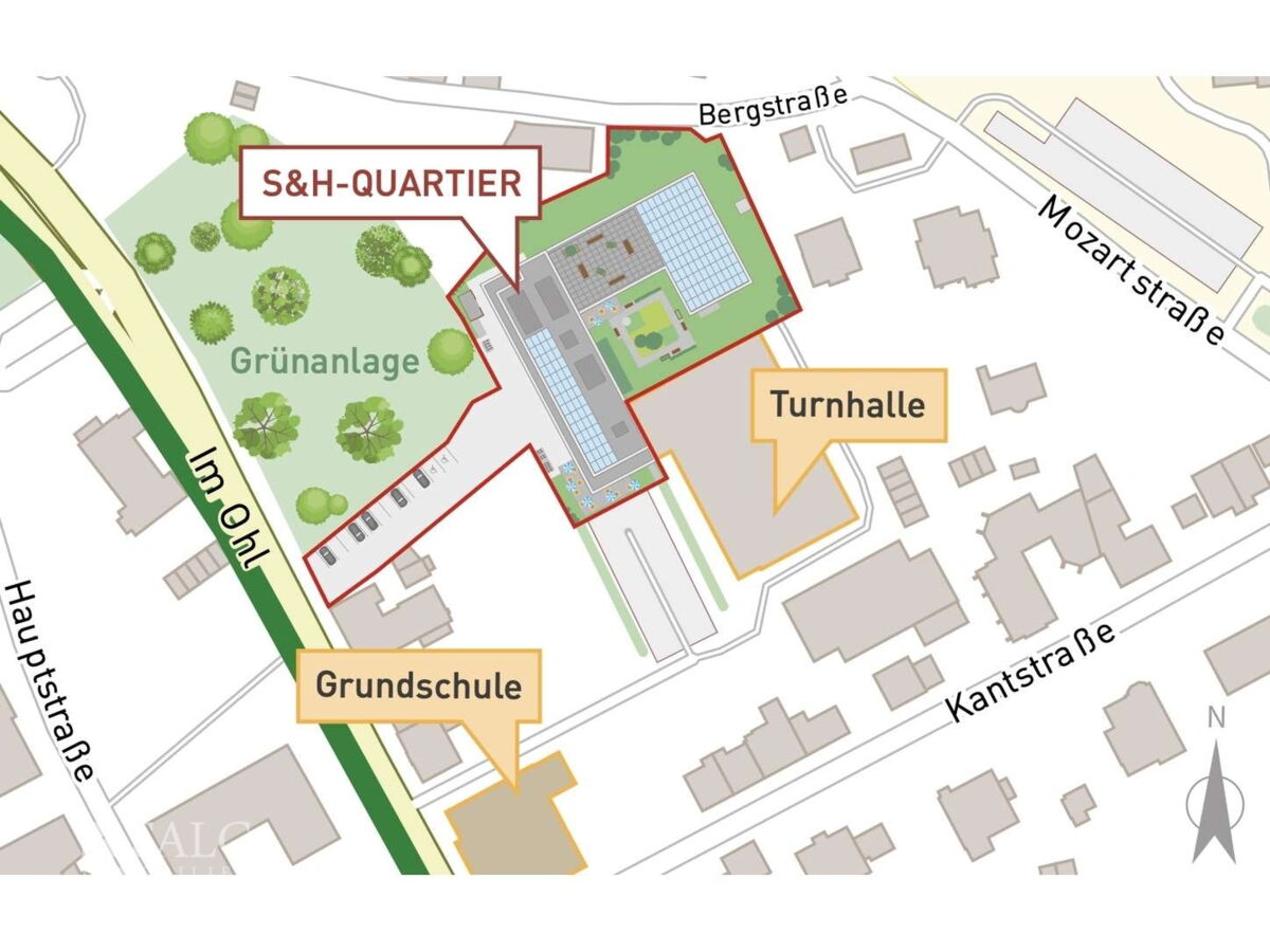 Lageplan des Quartiers (KI)