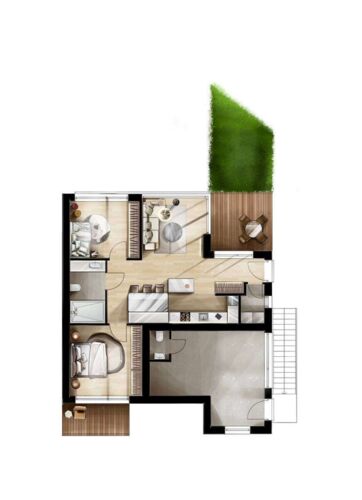 Grundriss Wohnung 9