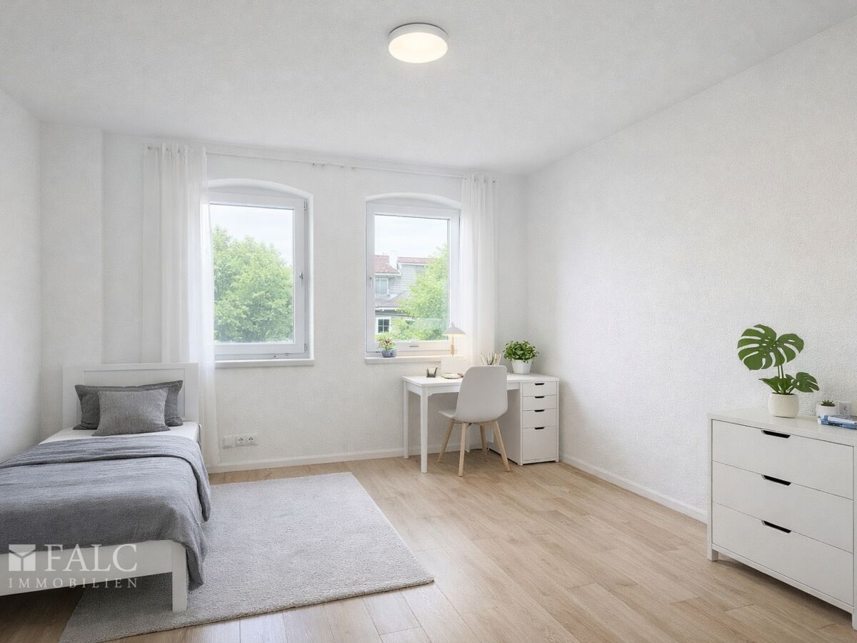 Kinderzimmer - Mögliche Gestaltung nach Renovierung (KI-Visualisierung)
