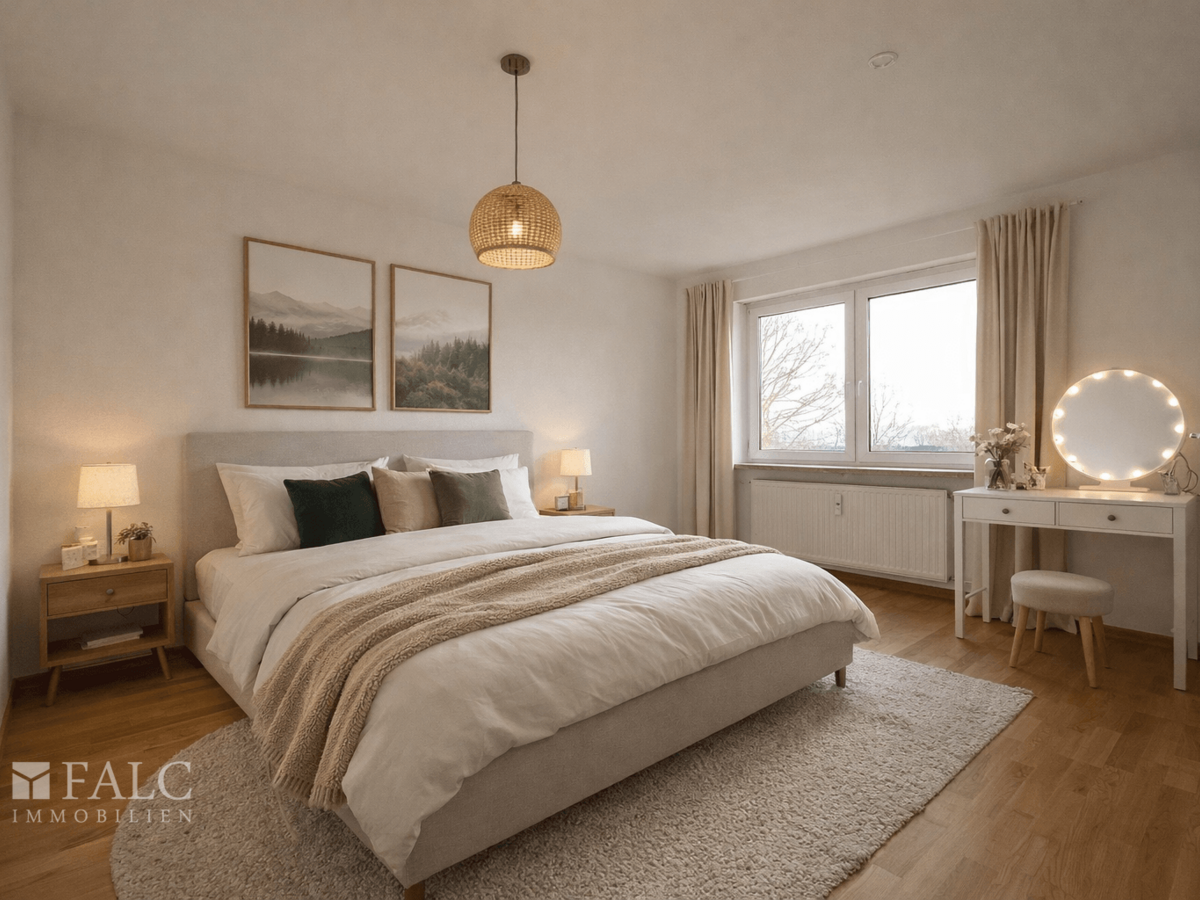 Schlafzimmer KI-generiert