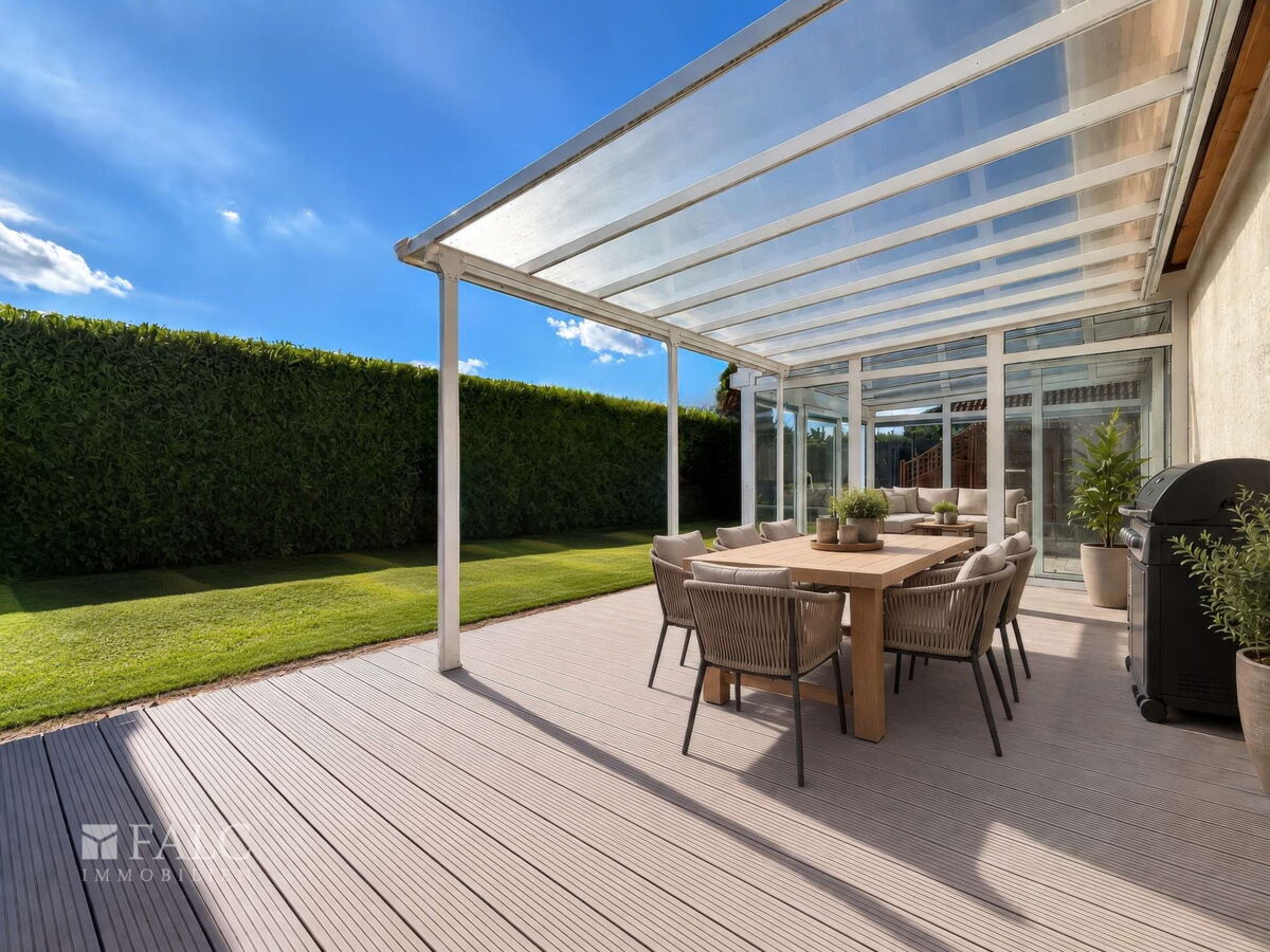 Terrasse digital eingerichtet
