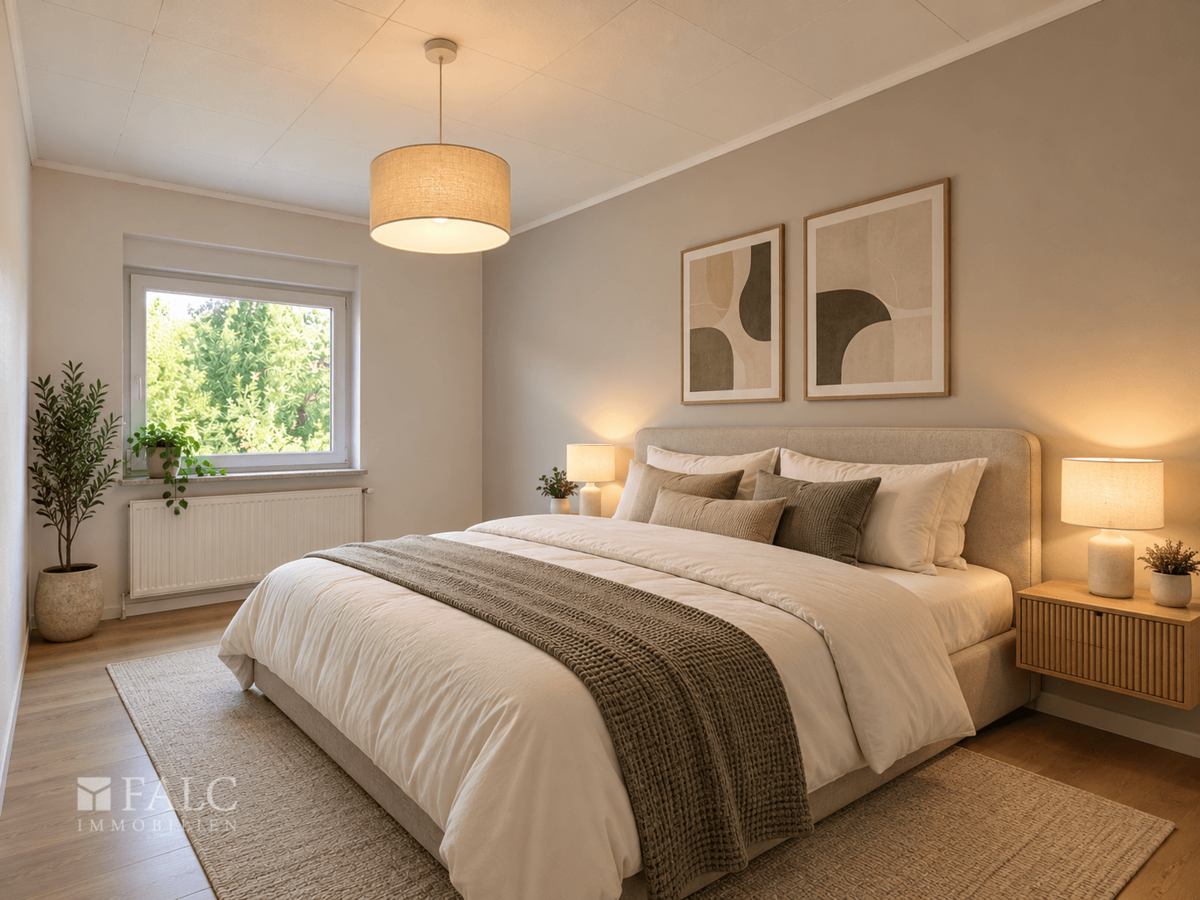 Schlafzimmer virtualisiert
