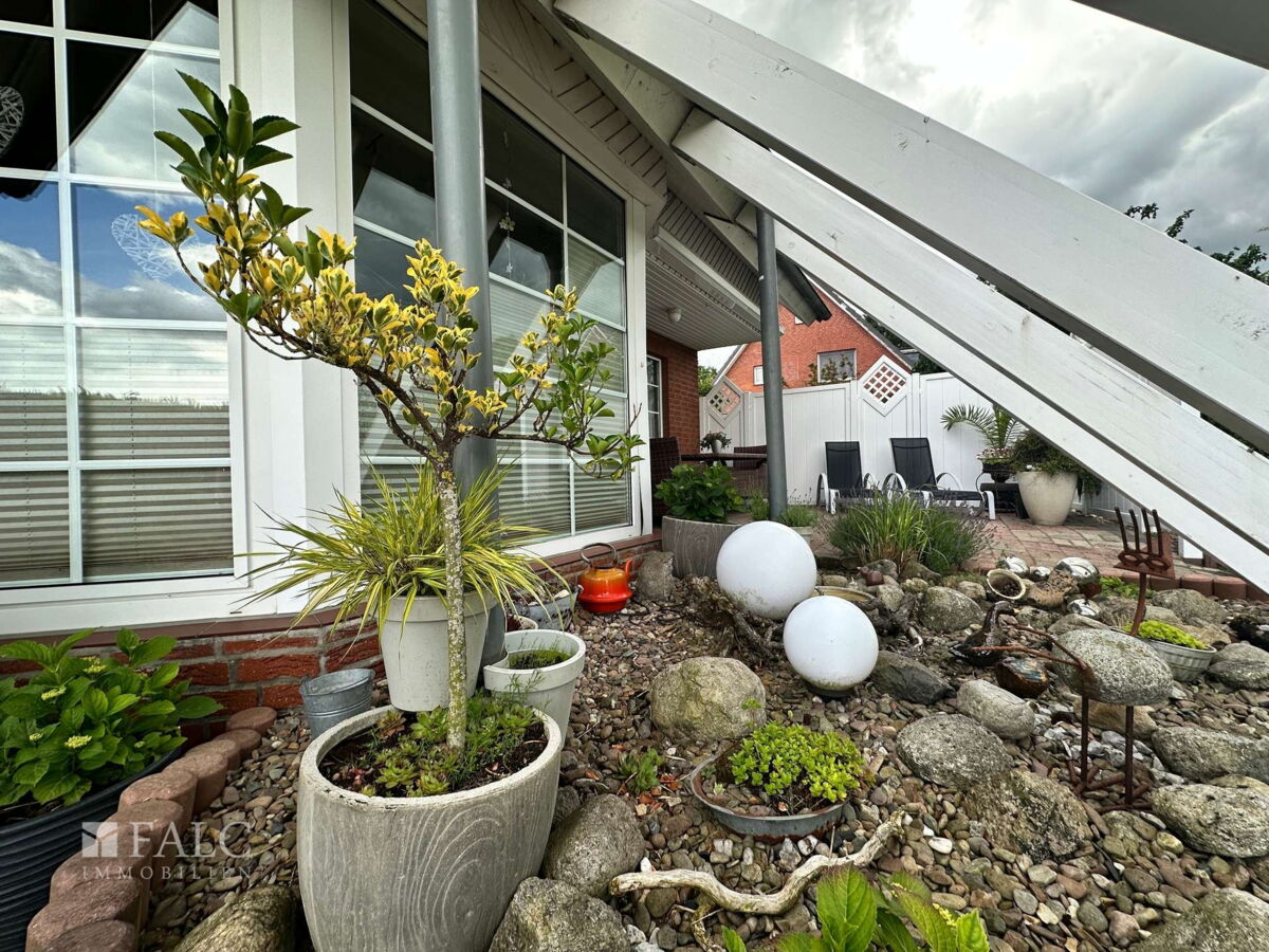 Wunderschön angelegter Garten