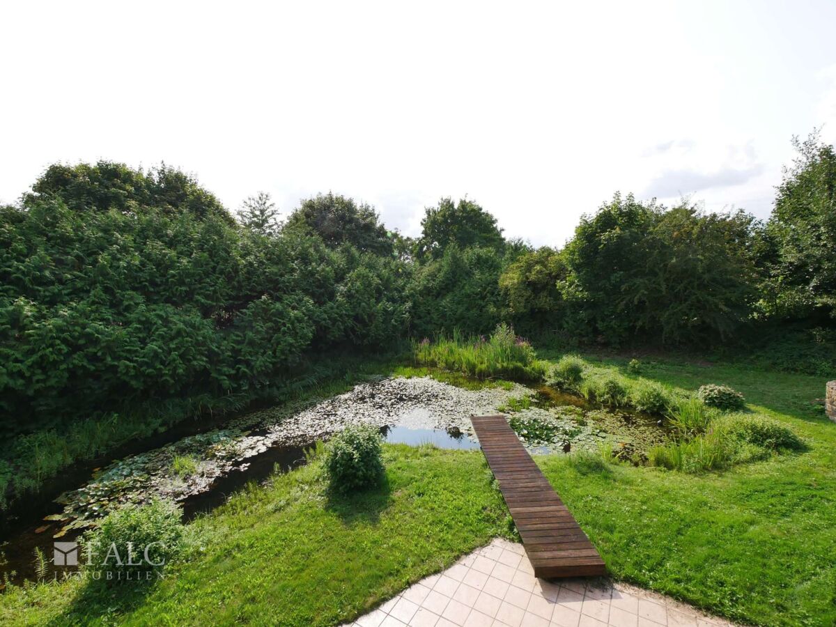 Schwimmteich von oben