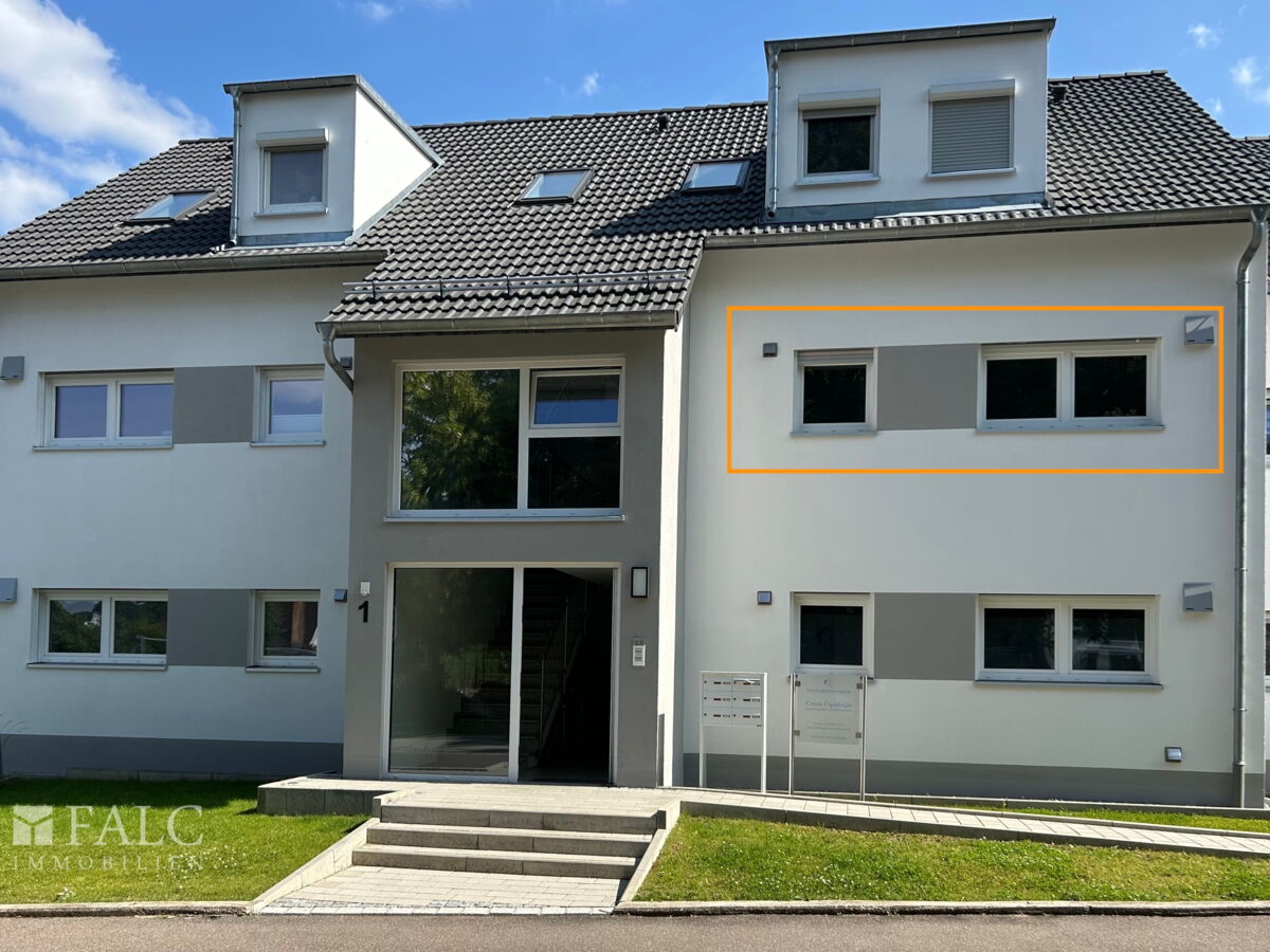 Außenansicht mit Markierung OG