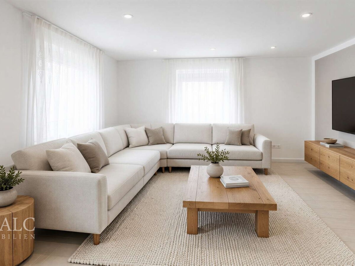 Wohnzimmer KI Design Vorschlag