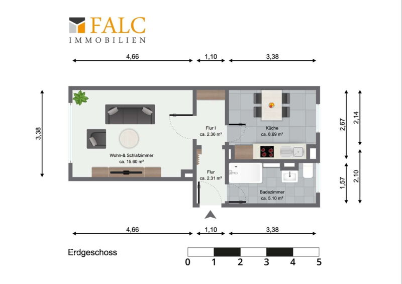 Grundriss Wohnung