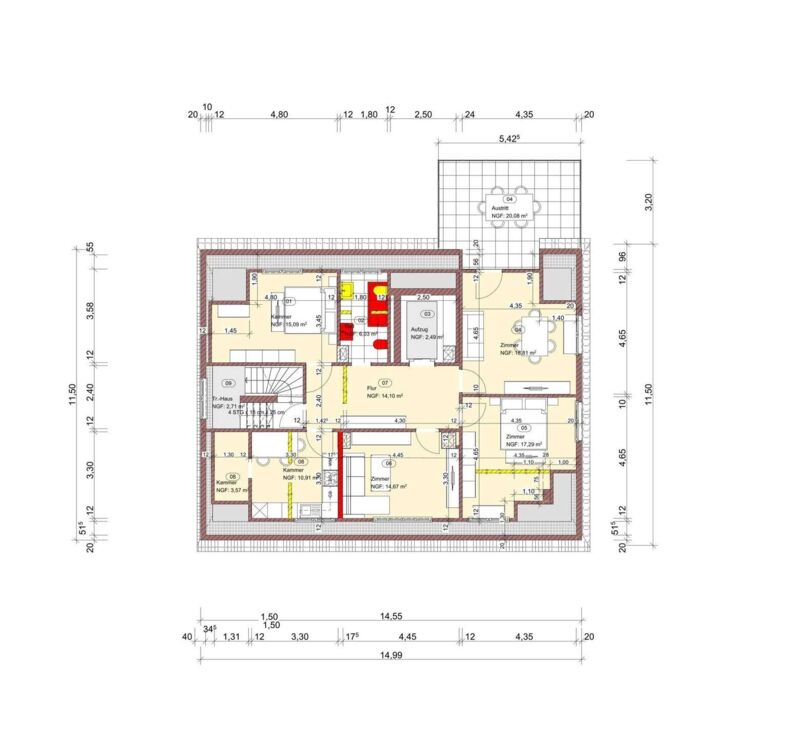 Grundriss Dachgeschoss