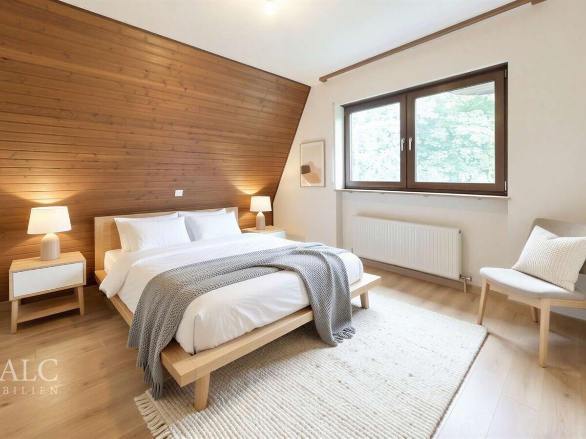 Schlafzimmer - Renovierungs- und Einrichtungsbeispiel (KI generiert)