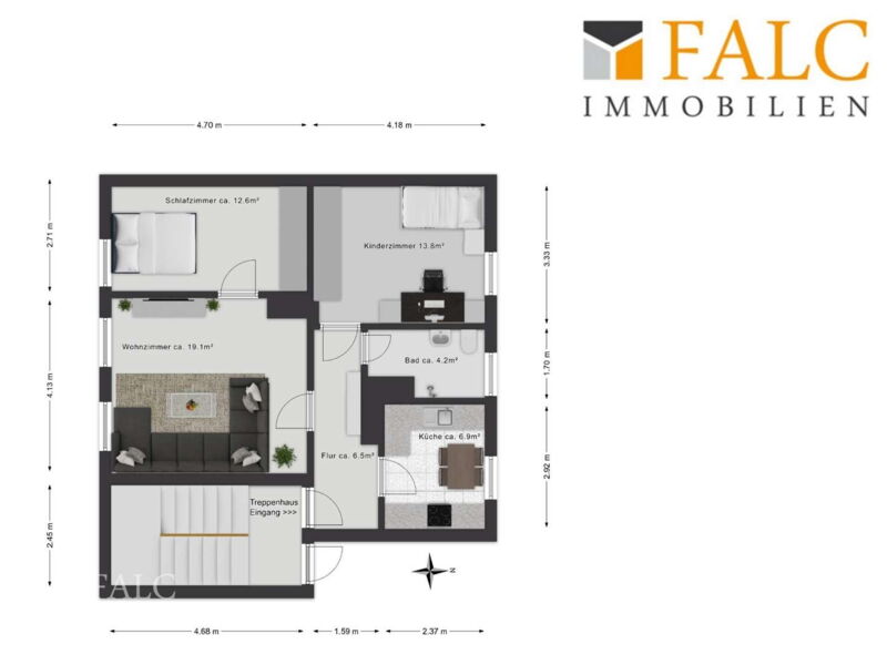 1. Obergeschoss Wohnung