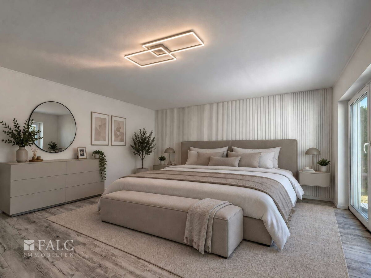 Schlafzimmer digital eingerichtet