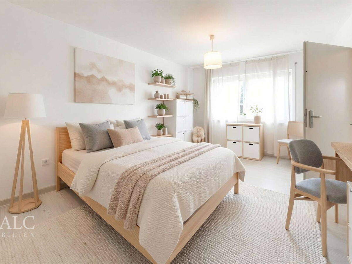 Schlafzimmer digitalisiert