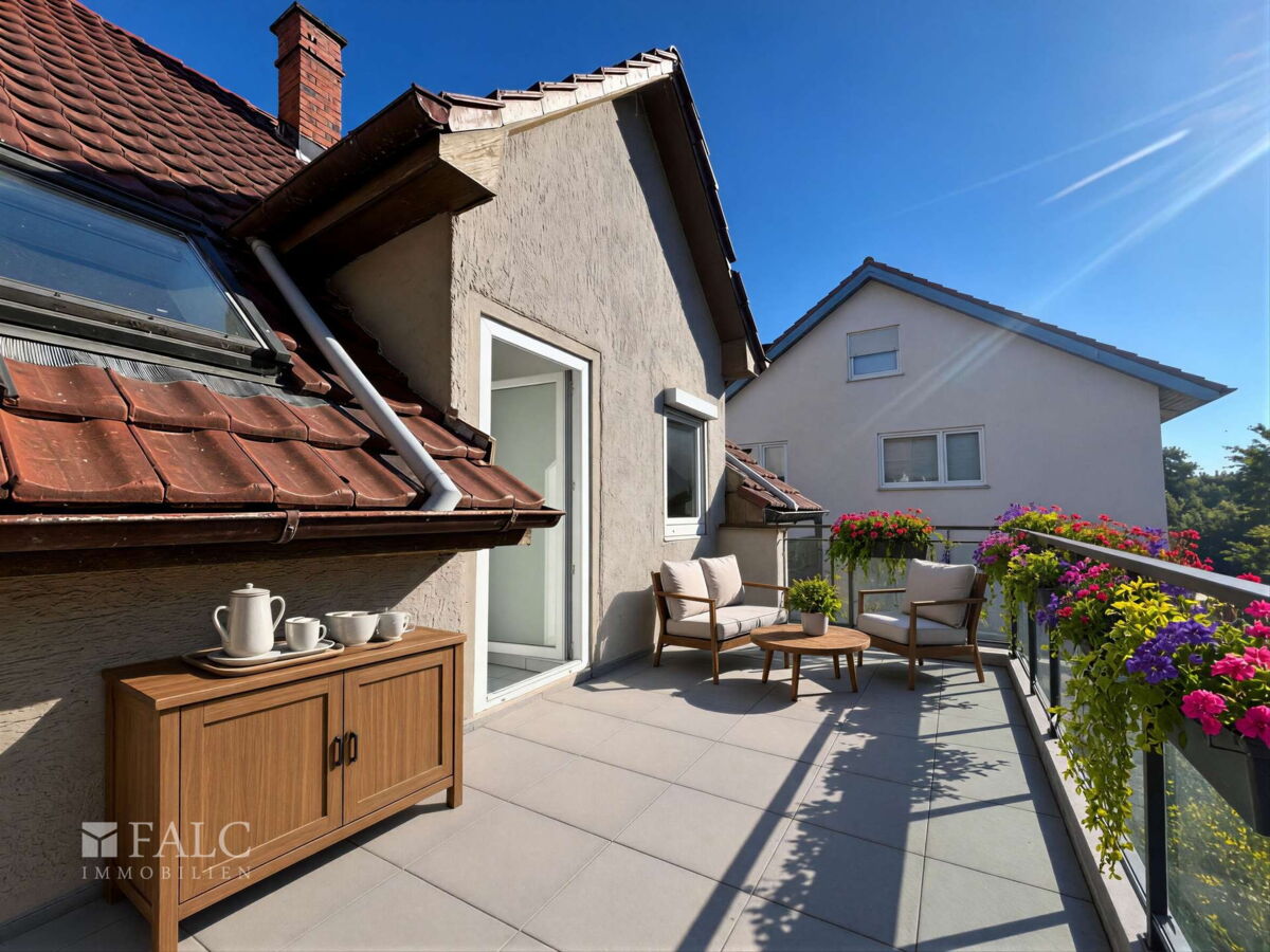 Einladender Balkon
