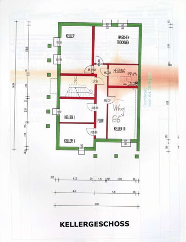 Grundriss Whg EG Keller - (KI generiert)