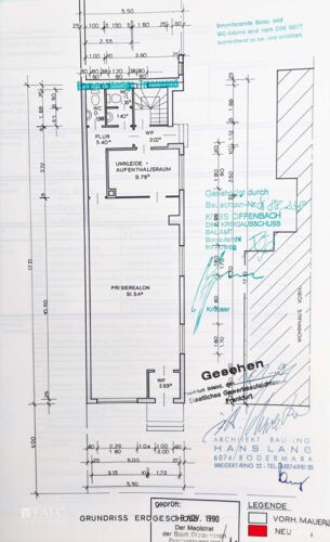 Grundriss-Gewerbeeinheit - (KI generiert)