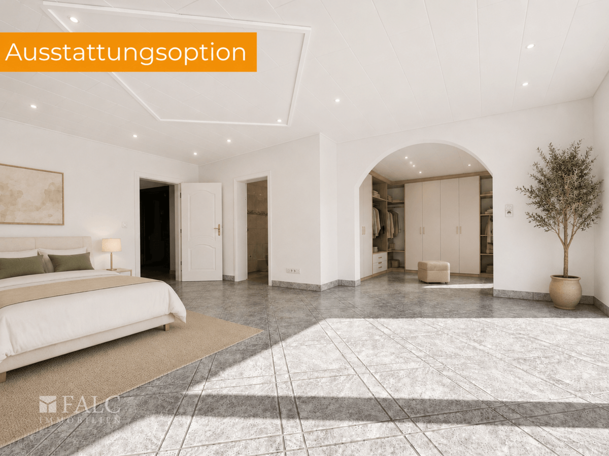 Schlafzimmer EG (KI-Visualisierung)