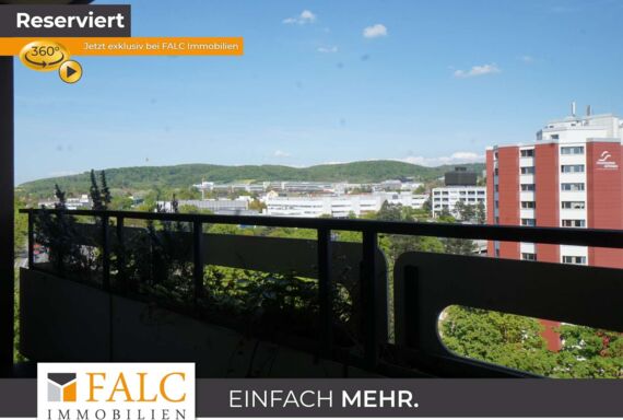 Blick vom Balkon