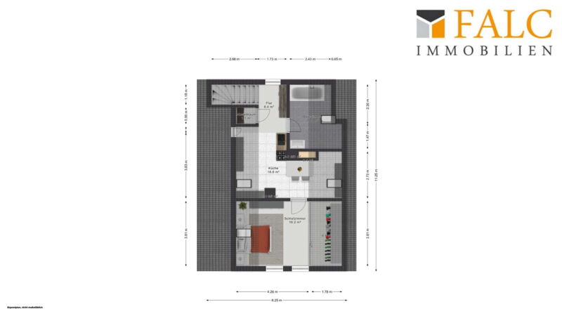 Wohnung 2 - Dachgeschoss