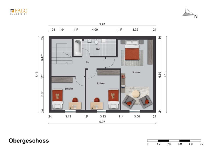 Grundriss Obergeschoss
