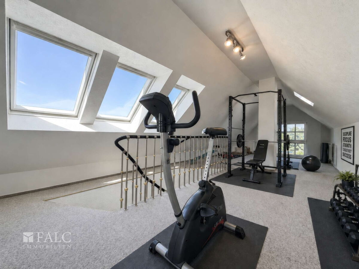 Fitnessbereich Dachgeschoss