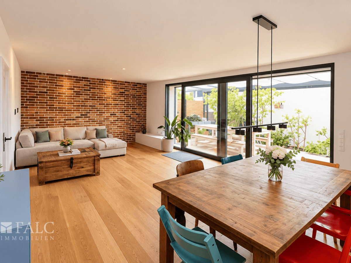 Wohnzimmer mit Essbereich