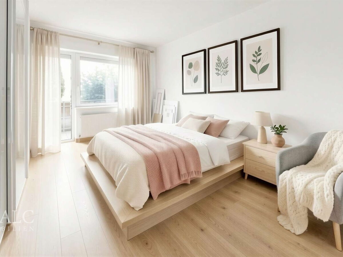 Schlafzimmer digitalisiert