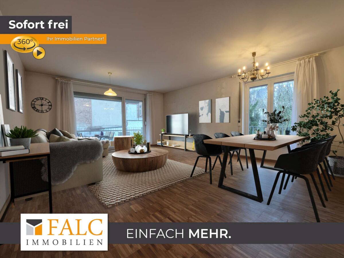 Wohnzimmer (virtuell möbliert)