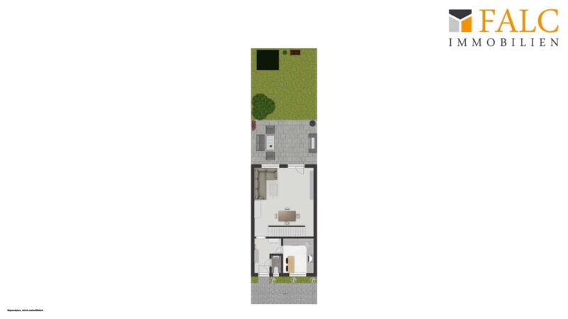Grundriss Außenbereich und EG