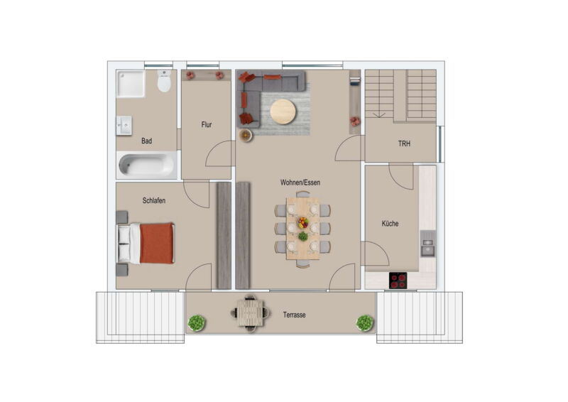 Grundriss Wohnung Nr. 7 DG