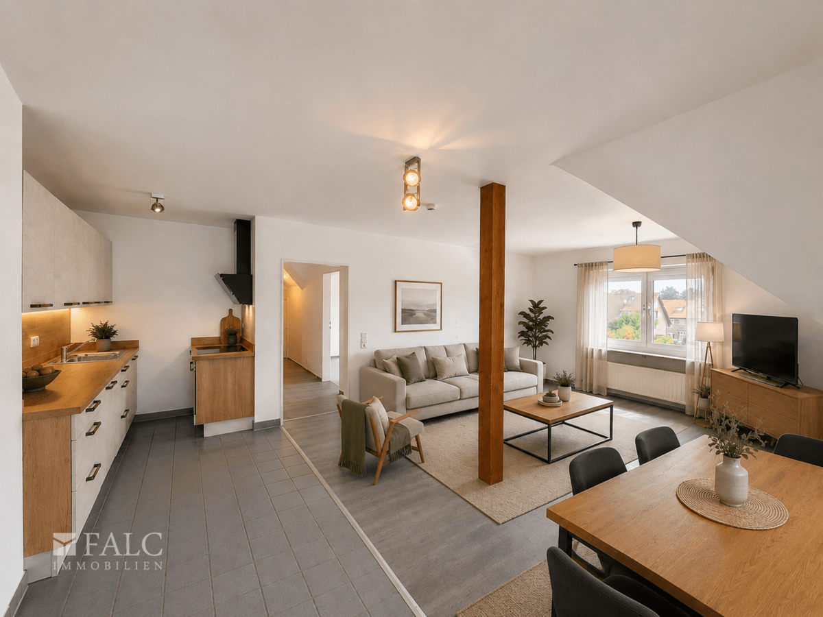 Wohnbereich KI Home Staging