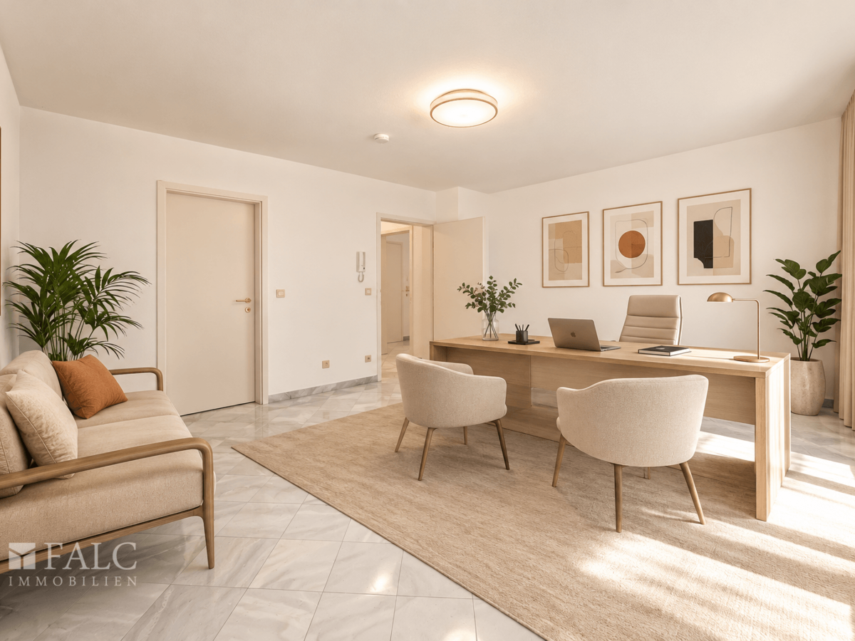 Einrichtungsbeispiel Büro EG Zimmer 1 