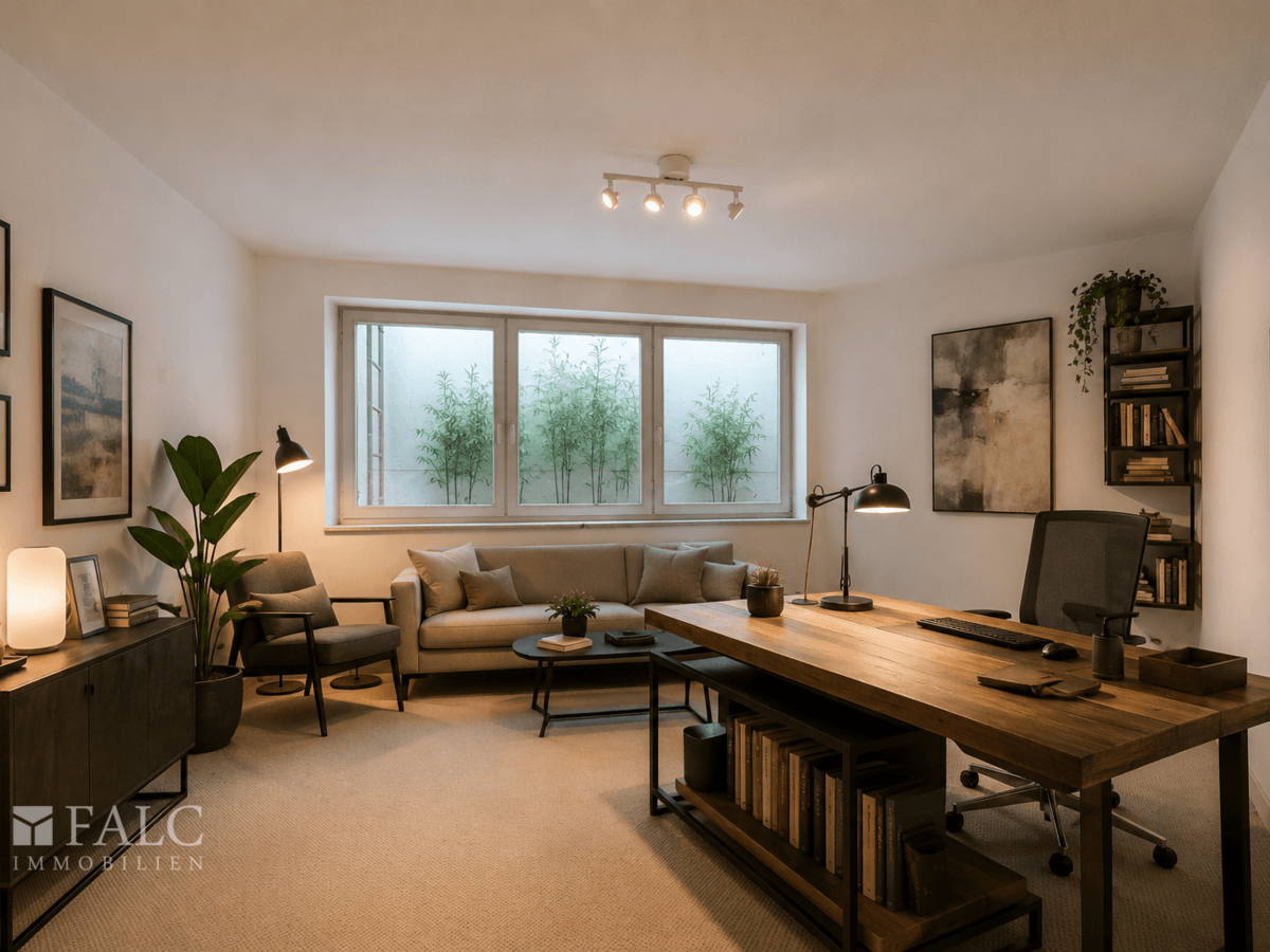 UG Hobbyraum/Büro Einrichtungsbeispiel Arbeitszimmer