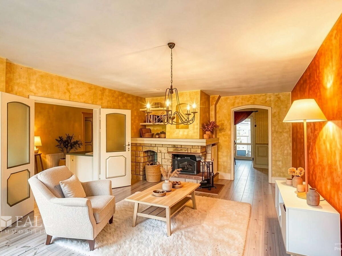 Wohnzimmer OG - Wohnzimmer, Skandinavisch - (KI generiert)