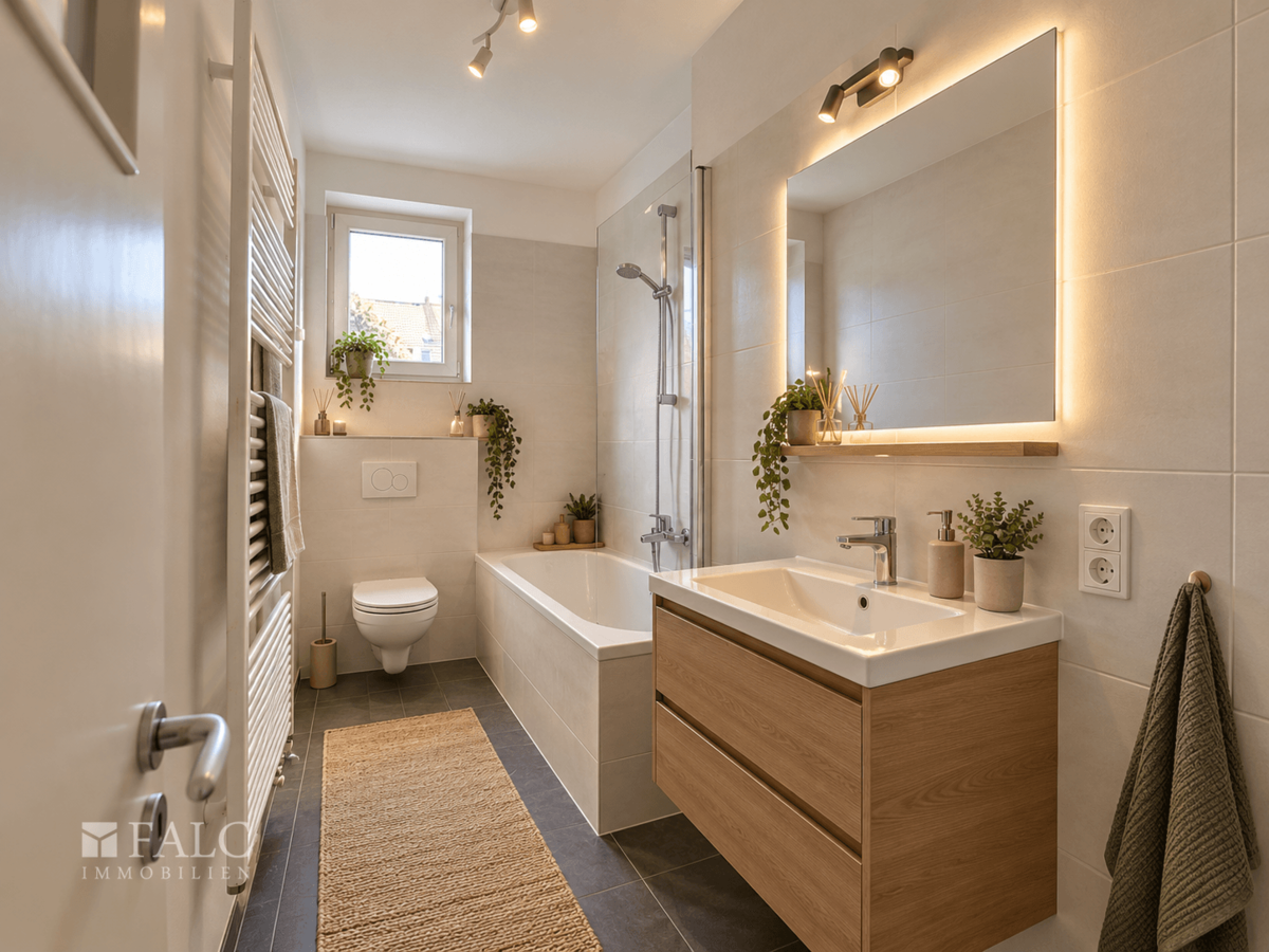 Badezimmer virtualisiert