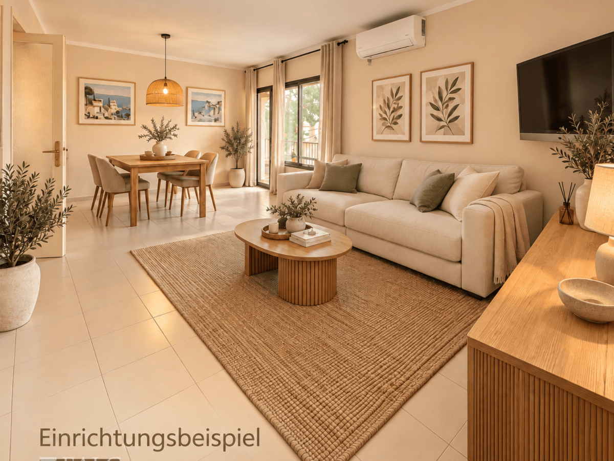 Wohnesszimmer Beispiel KI