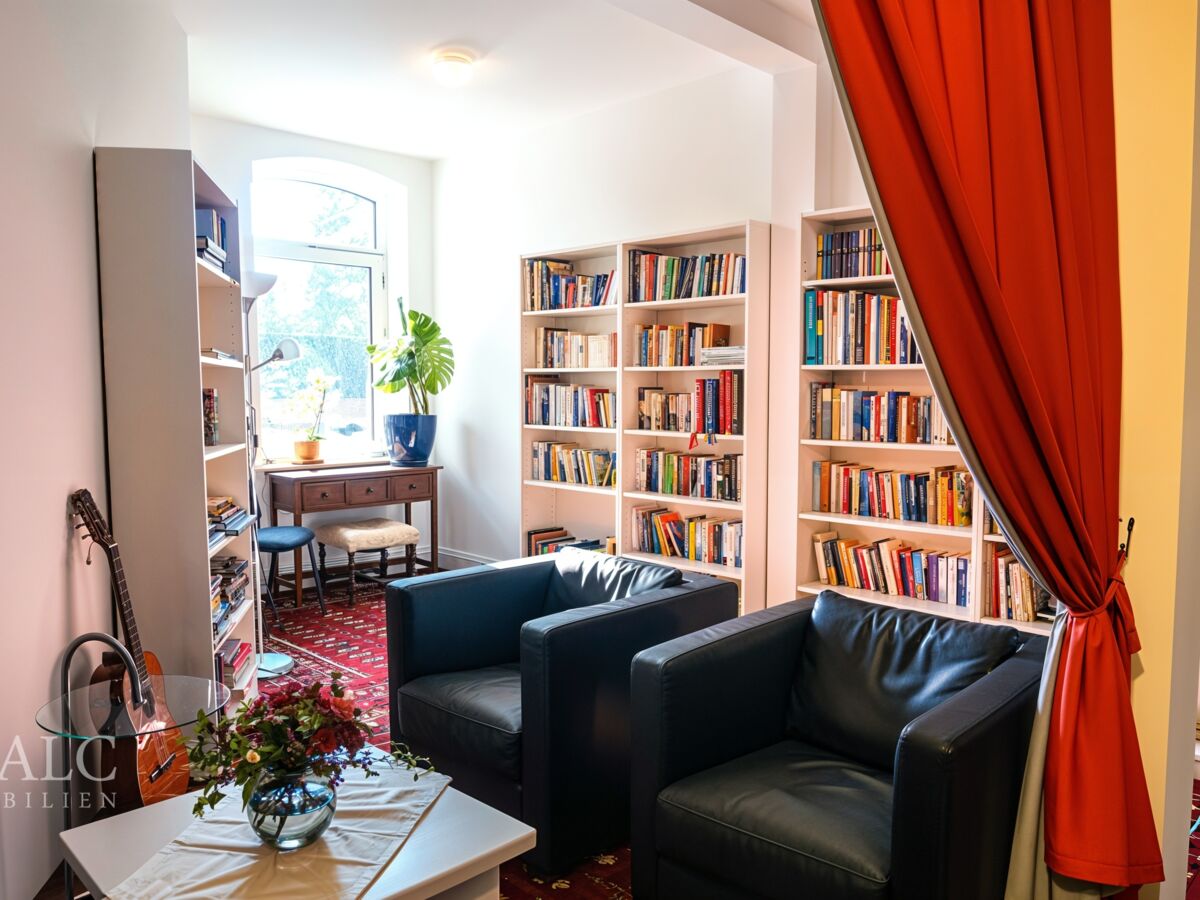 Kamin- und Bücherraum