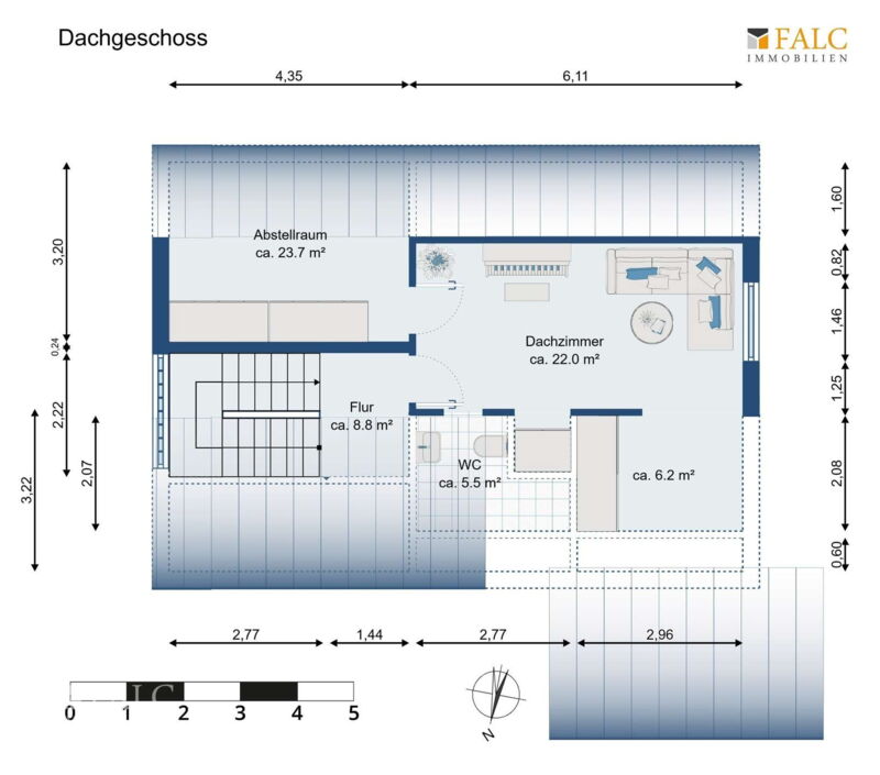 Grundriss Dachgeschoss