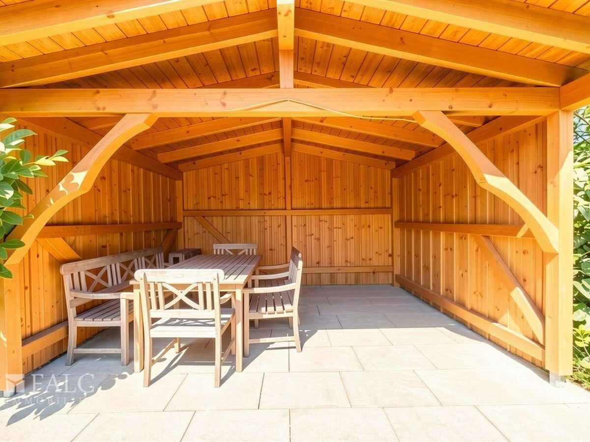 Garten.- Partyhütte  - (KI generiert)