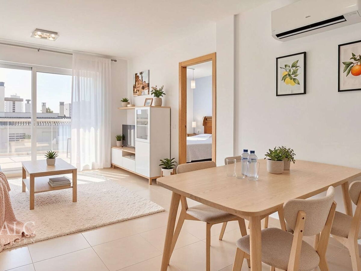 Wohnzimmer mit Essbereich - (KI generiert)