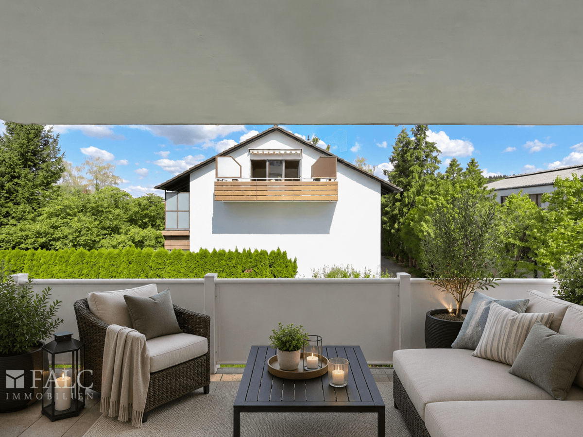 Einrichtungsbeispiel Balkon - KI generiert